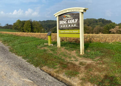 Disc Golf Entrance Sign